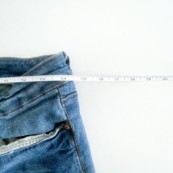 Garage grg denim Slim Shorts Blue Women's 7 Distressed Destroyed Stretchy - Picture 5 of 8